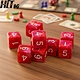 6 Sided Dice Acrylic Dice Transparent Red Dice DND Dice RPG Dice Tabletop Game Dice Board Game Dice